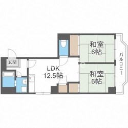 ハビテ深江橋の物件間取画像